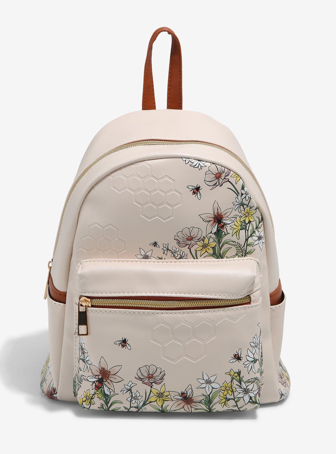 Floral Honeycomb Mini Backpack