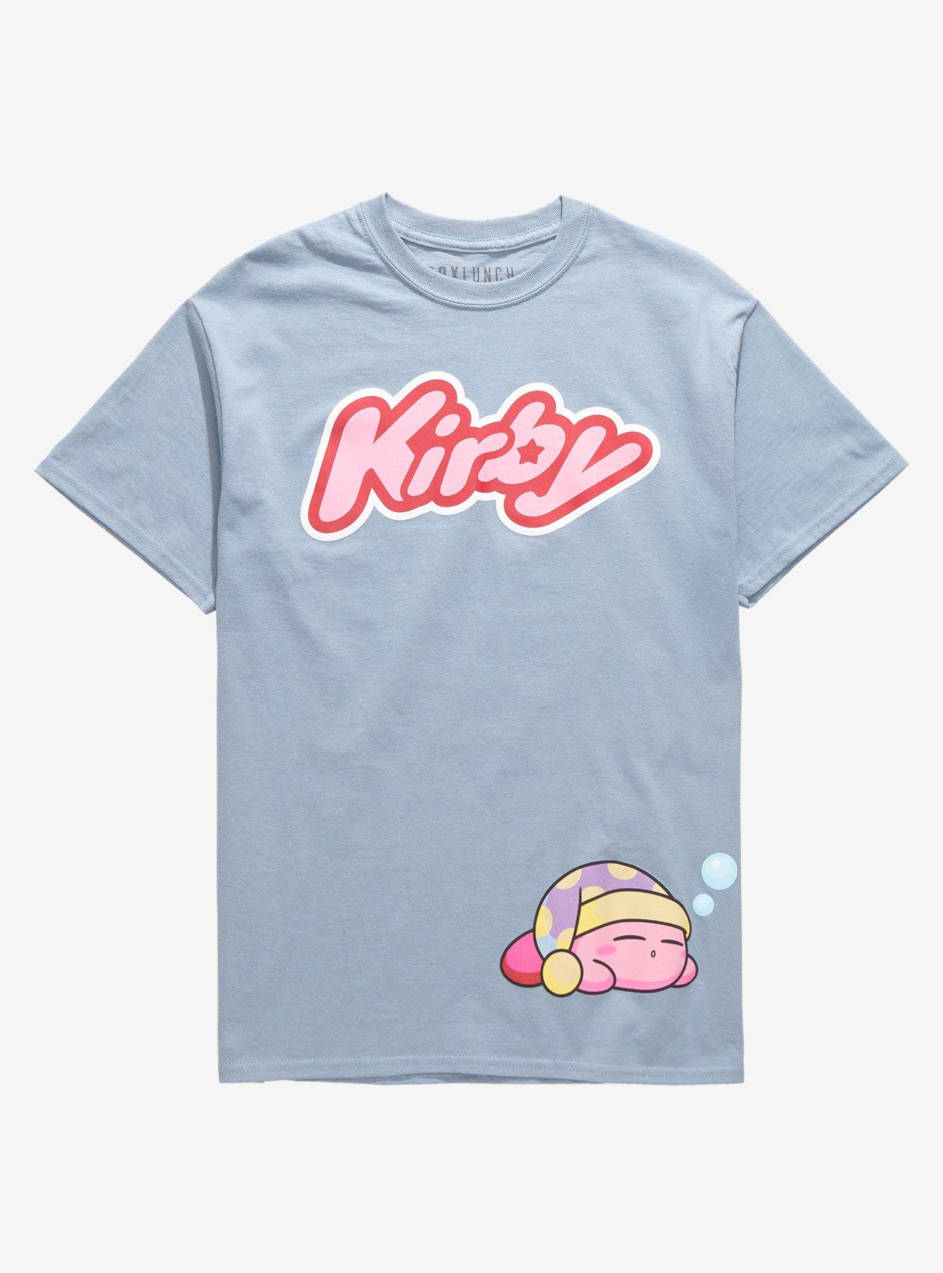 Nintendo Kirby Sleeping T-Shirt - BoxLunch Exclusive, LIGHT BLUE, hi-res