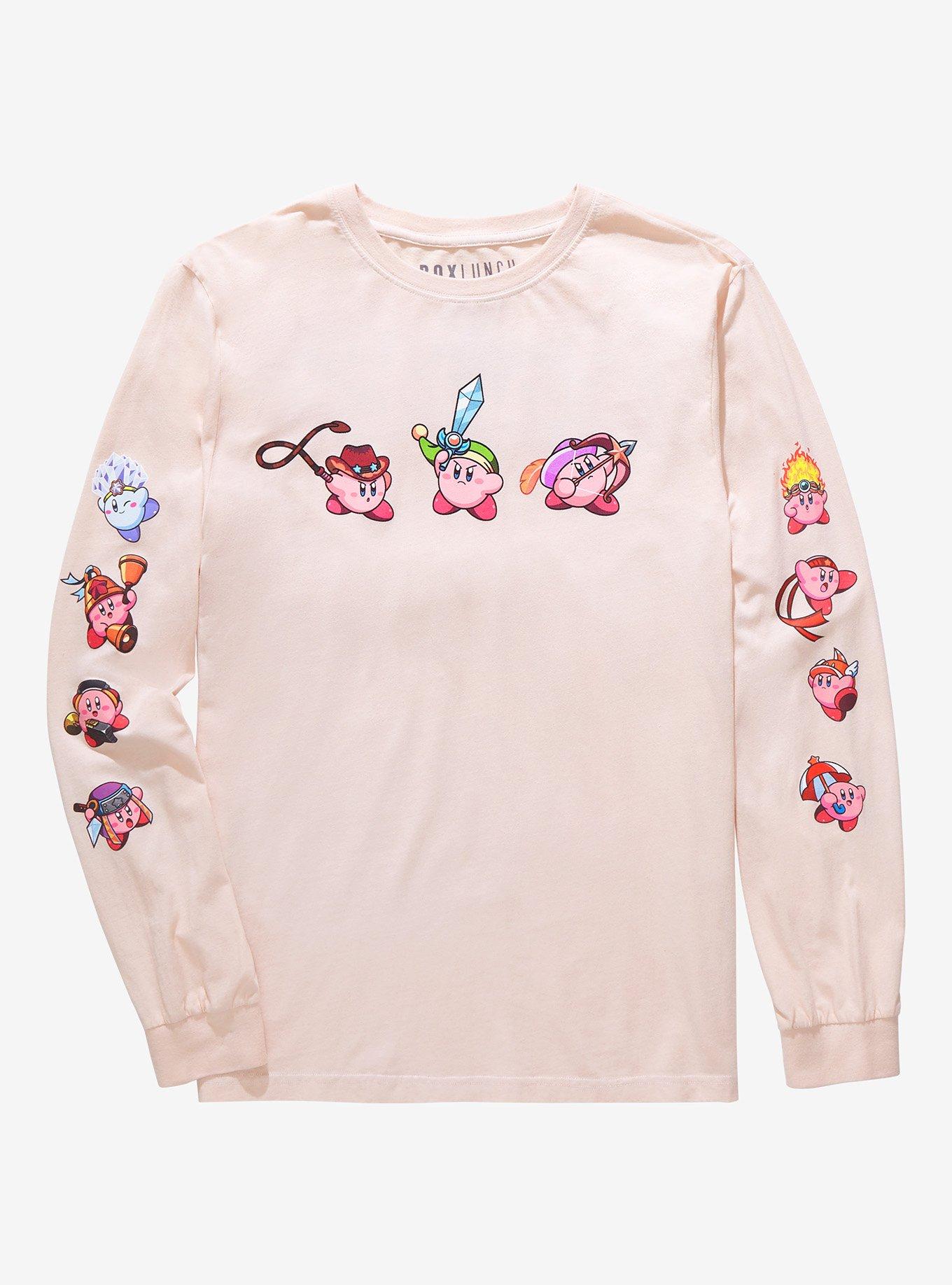 Nintendo Kirby Copy Abilities Long Sleeve T-Shirt - BoxLunch Exclusive, , hi-res