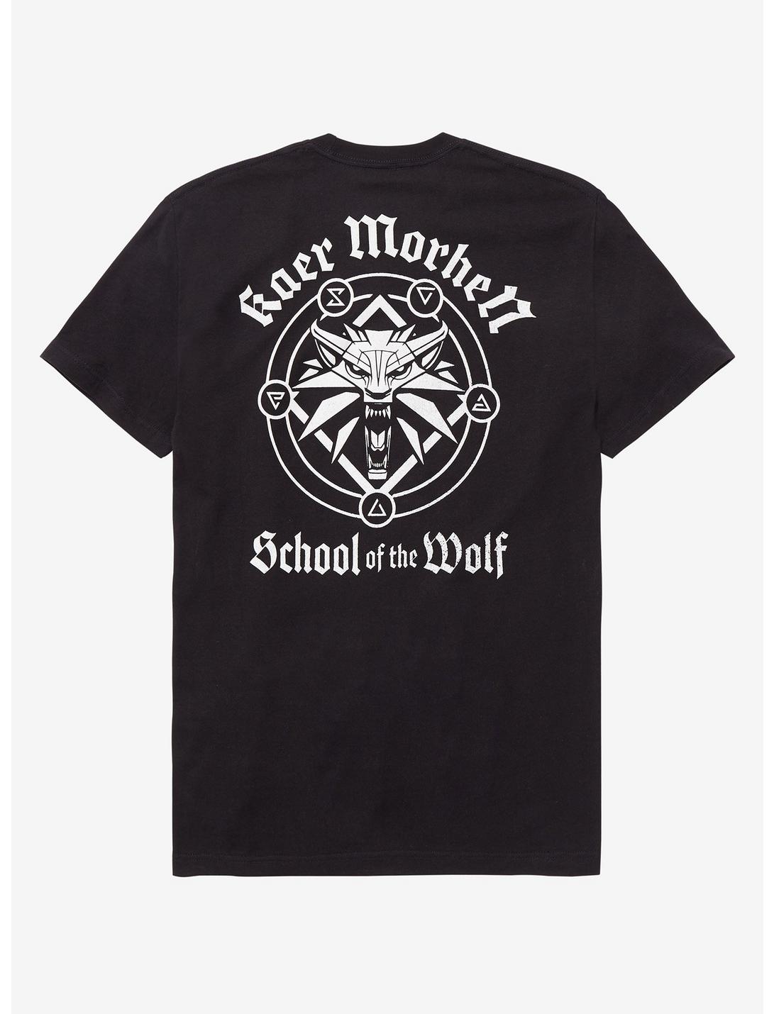 The Witcher Kaer Morhen School of the Wolf T-Shirt - BoxLunch Exclusive, BLACK, hi-res