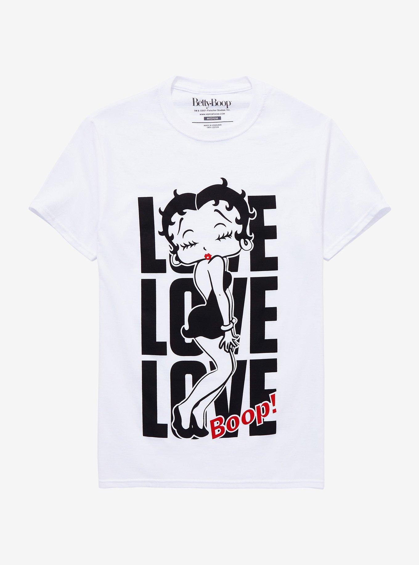Betty Boop Women's Motivational Long Sleeve T-Shirt, Red, X-Large - Officially Licensed