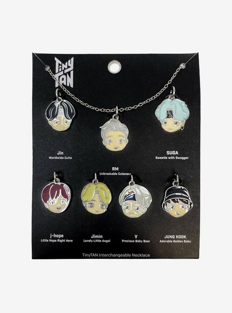 TinyTAN Chibi Characters Interchangeable Charm Necklace Inspired By BTS ...