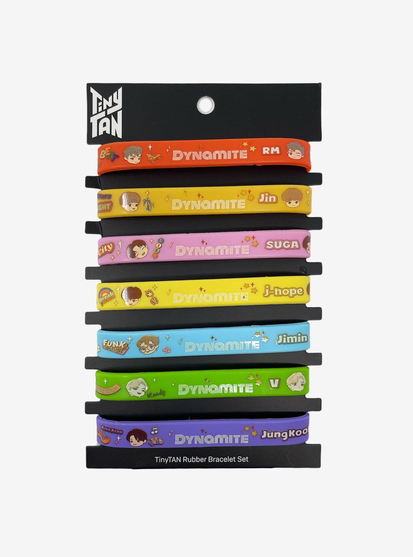 TinyTAN Dynamite Rubber Bracelet Set Inspired By BTS, , hi-res