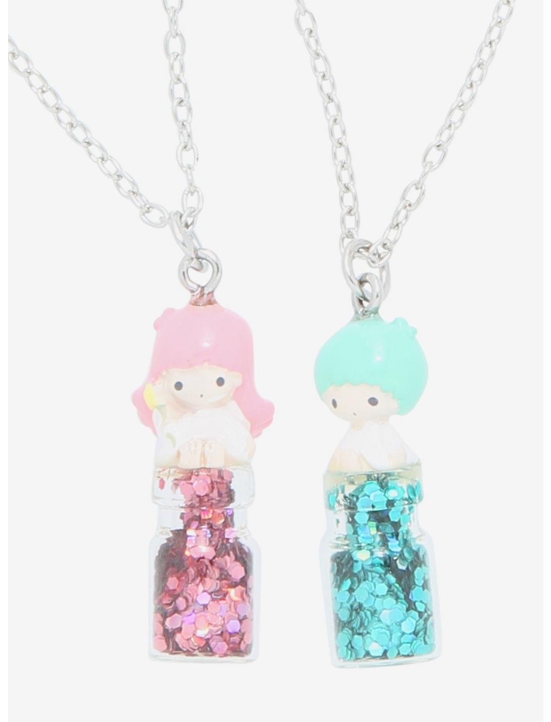 Little Twin Stars Glitter Jar Besties Necklace Set, , hi-res