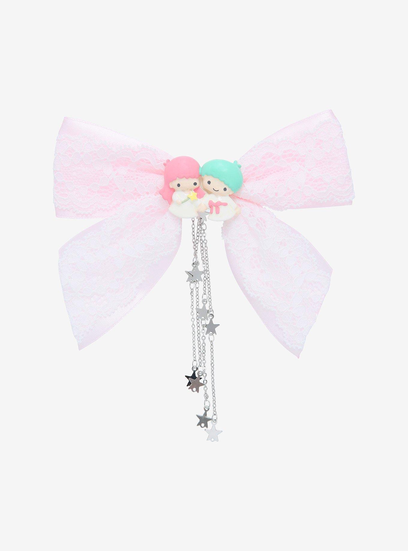 Little Twin Stars Character Lace Hair Bow, , hi-res