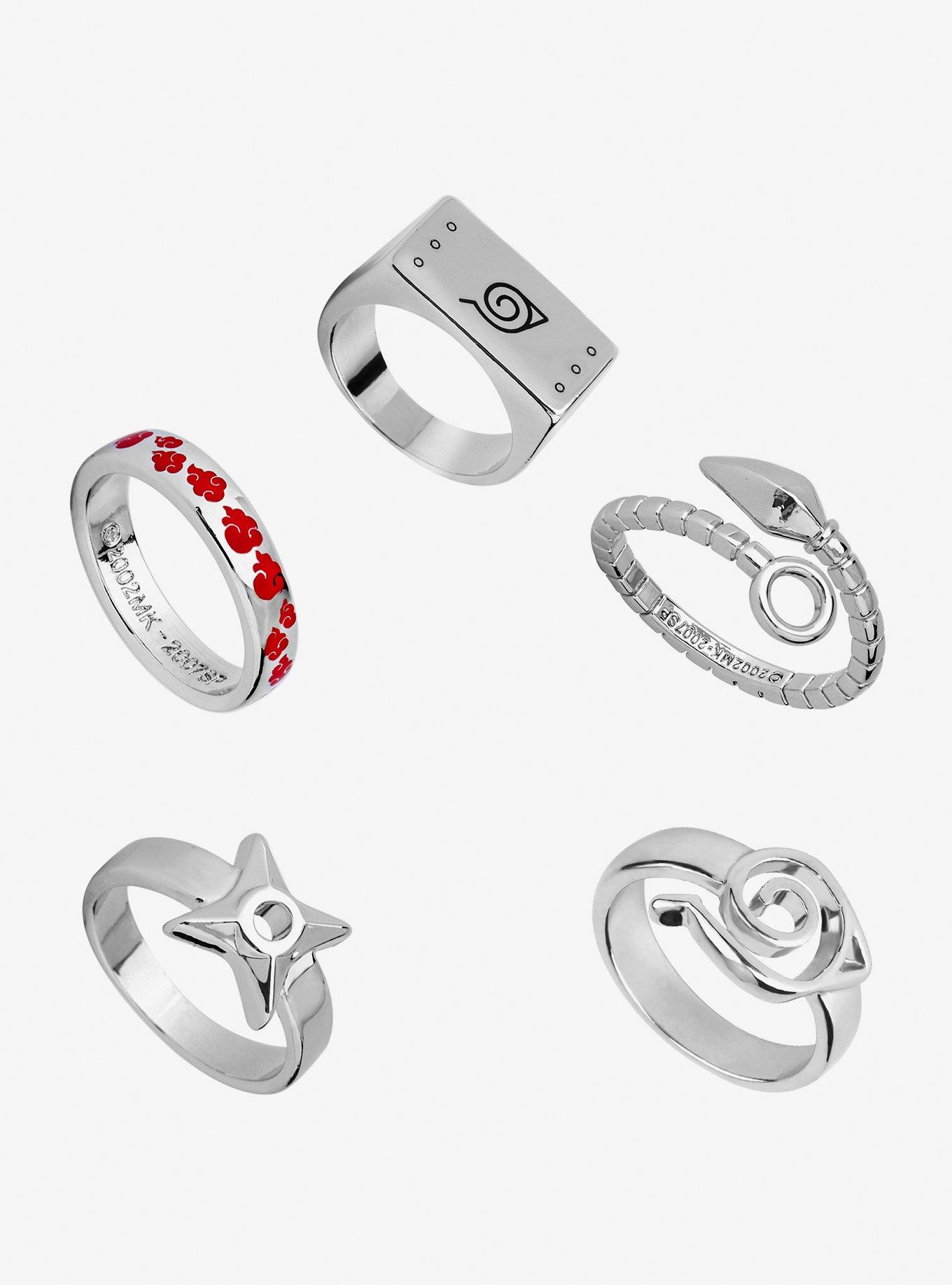 Naruto Shippuden Ring Set, , hi-res