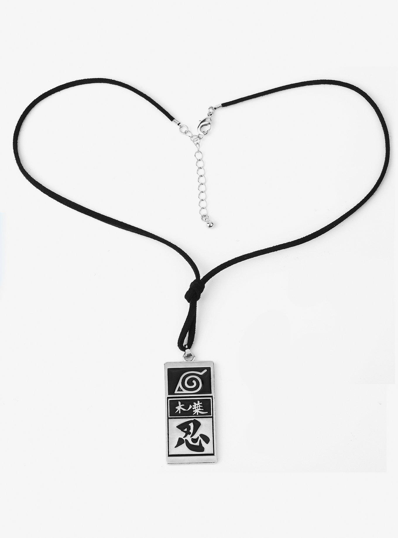 Naruto Hidden Leaf Village Dog Tag Necklace, , hi-res