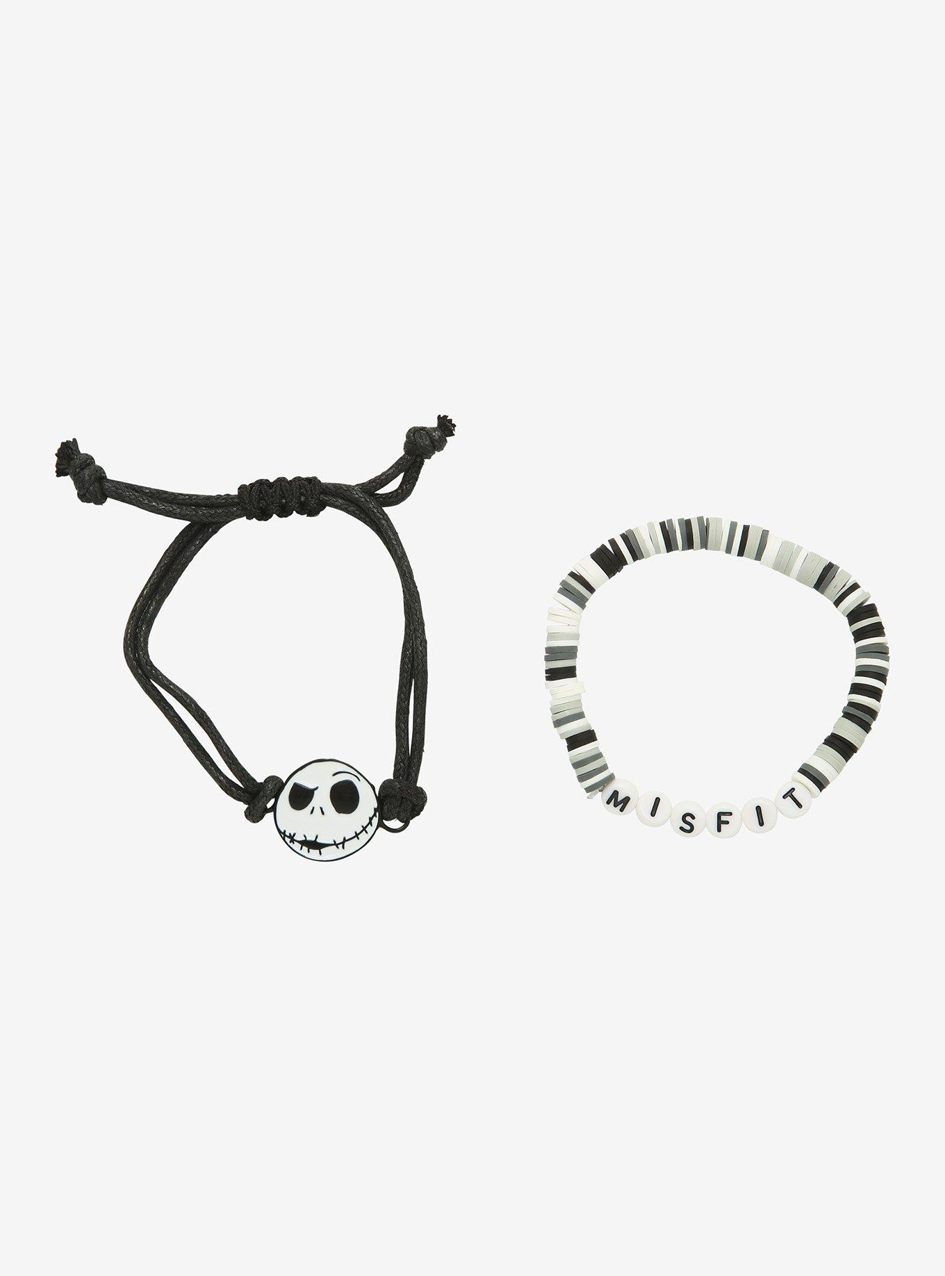 The Nightmare Before Christmas Jack Skellington Misfit Bracelet Set, , hi-res