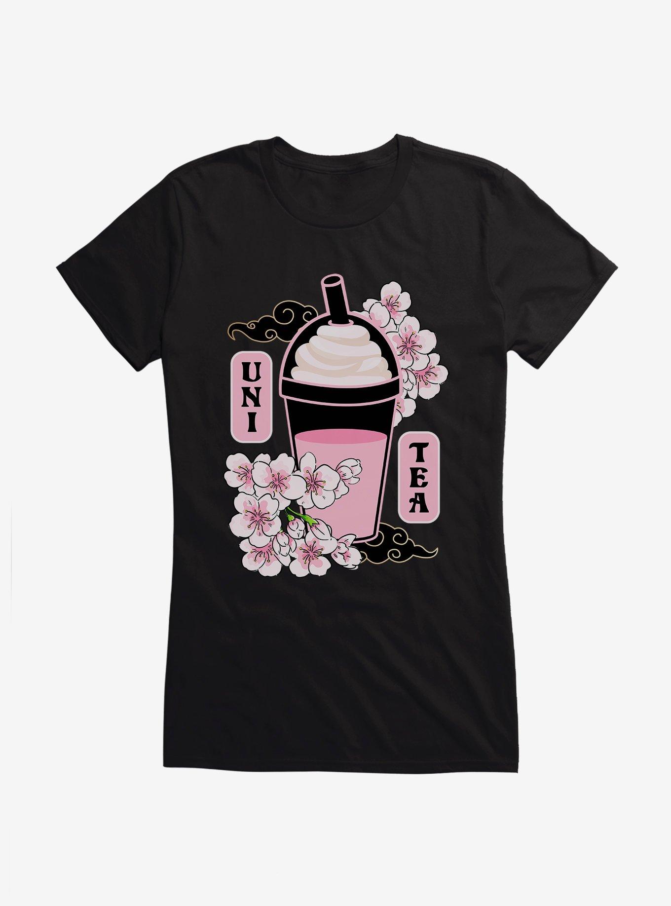 Uni Tea Cherry Blossom Boba Girls T-Shirt