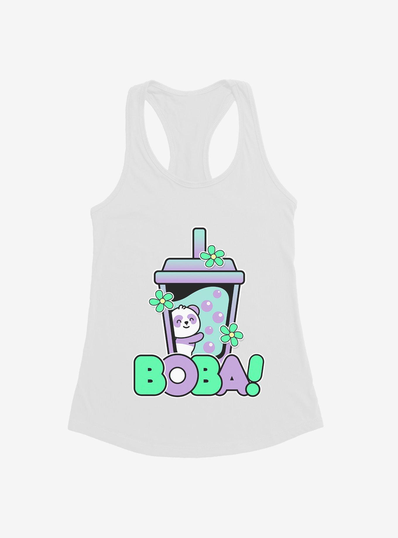 Cute Panda Boba Girls Tank, , hi-res