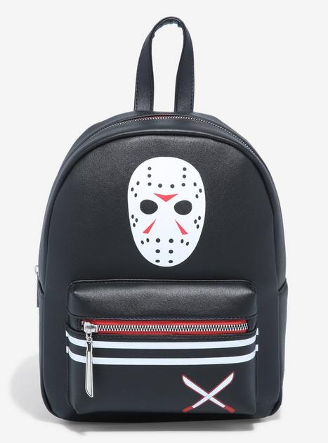 Friday The 13th Mask Stripe Mini Backpack | Hot Topic
