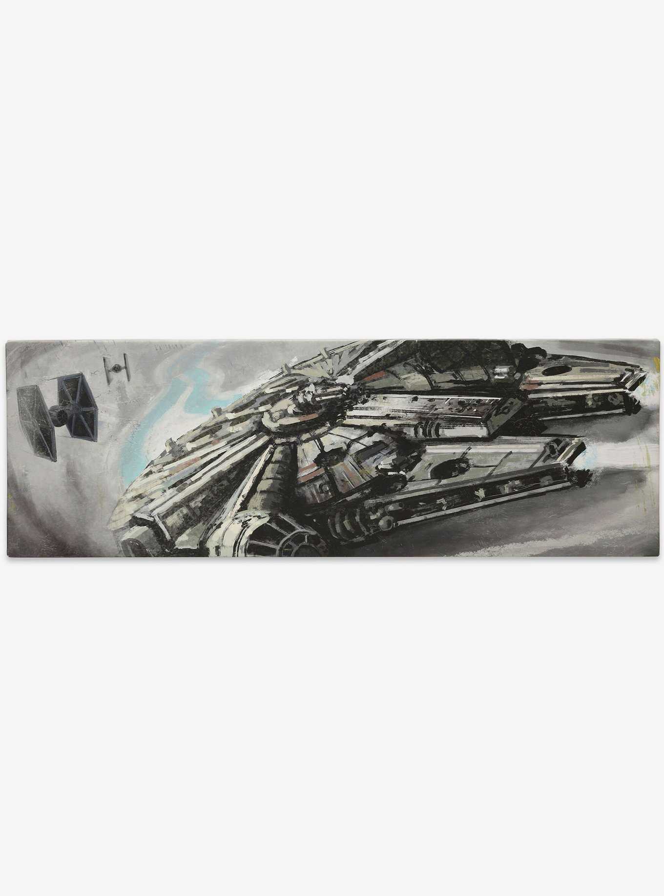 Star Wars Millenium Falcon Canvas With Backer Wall Decor, , hi-res