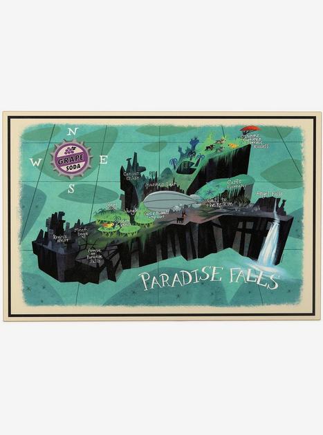 Disney Pixar Up Map Wood Wall Decor | BoxLunch