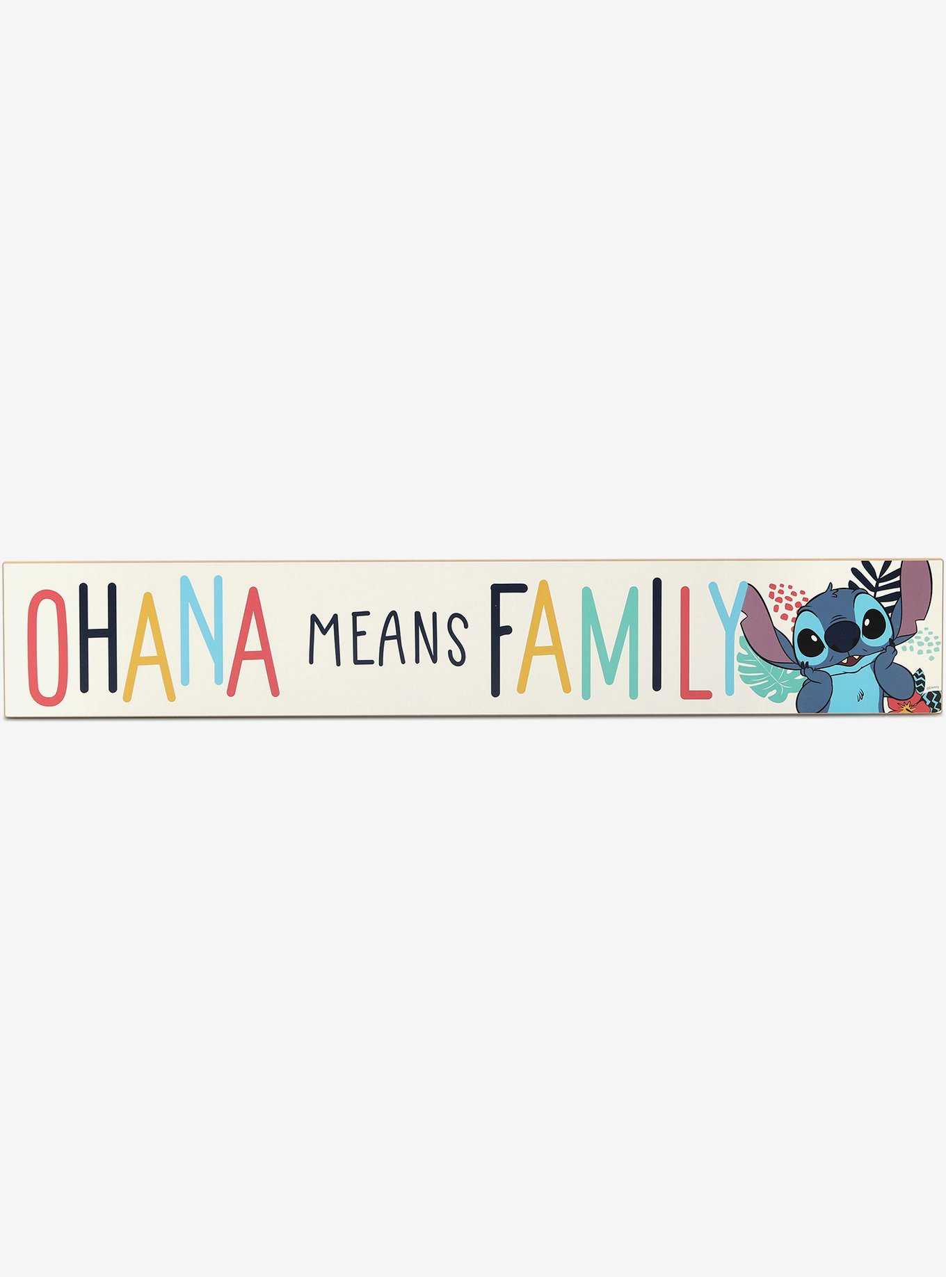 Disney Lilo & Stitch Ohana Means Family Wall Decor, , hi-res