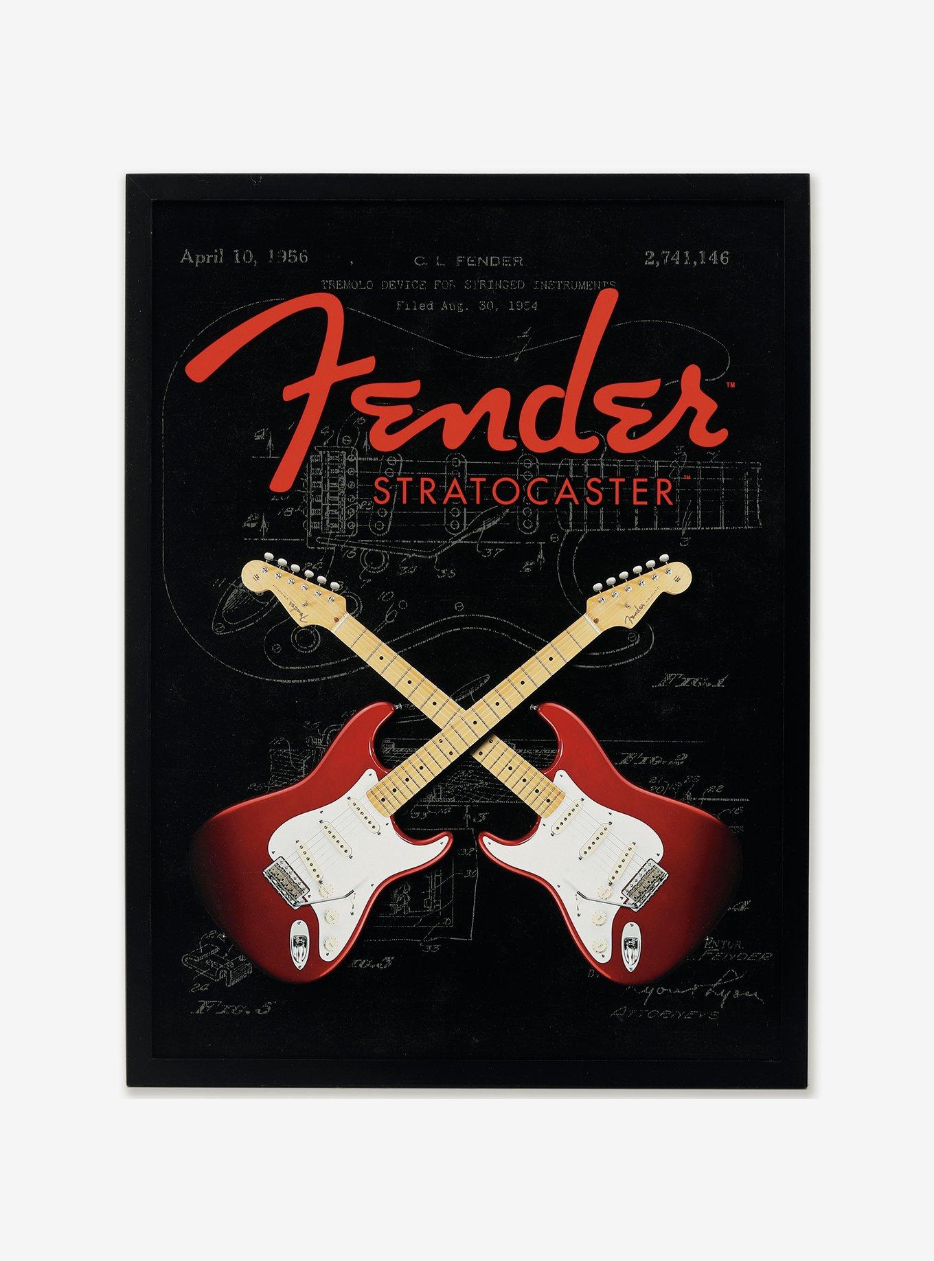 Fender Double Guitars Framed Wall Decor, , hi-res