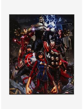 Plus Size Marvel Avengers Group Wood Wall Decor, , hi-res