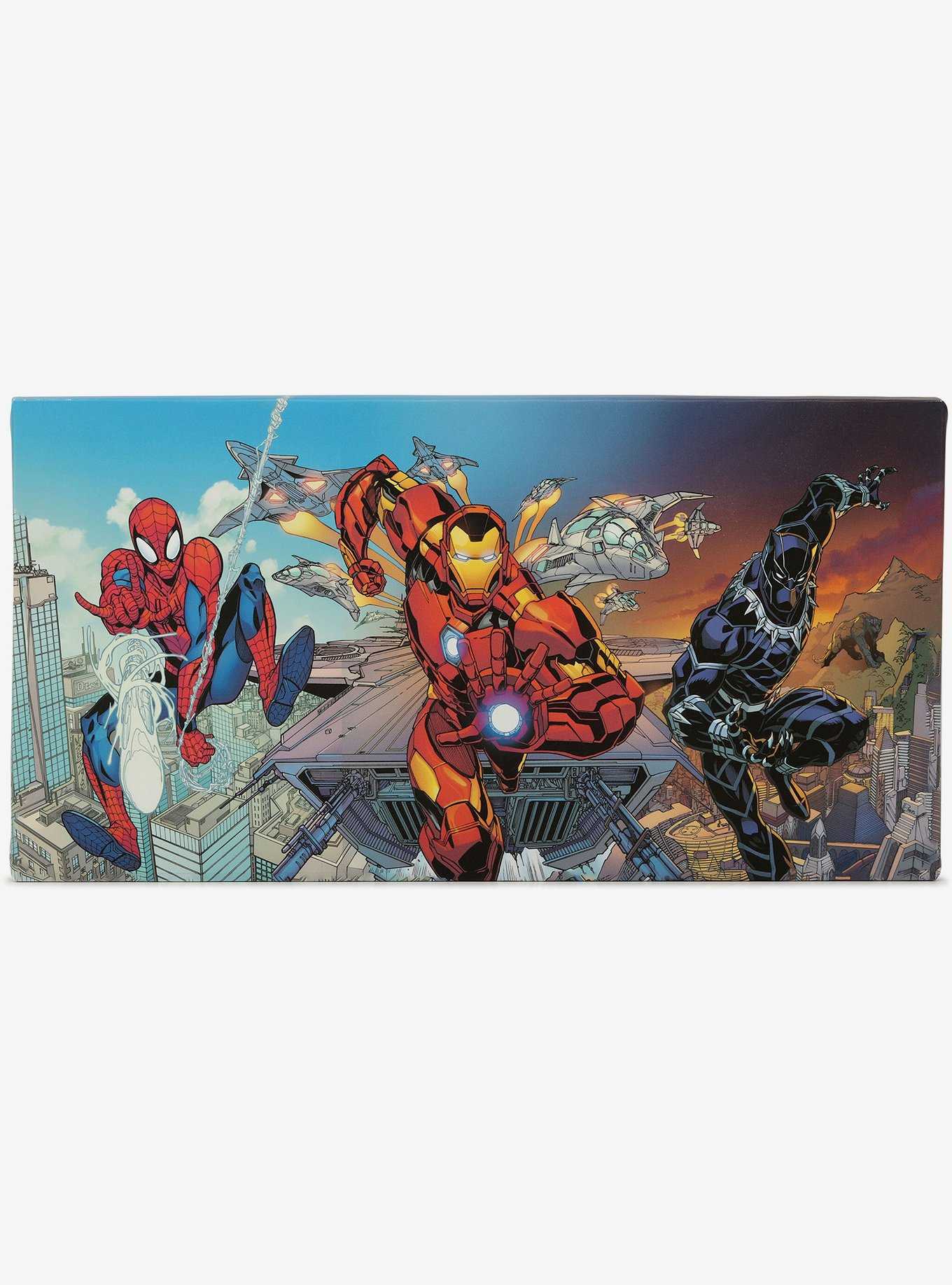 Marvel Spider-Man, Iron Man, Black Panther Canvas Wall Decor, , hi-res