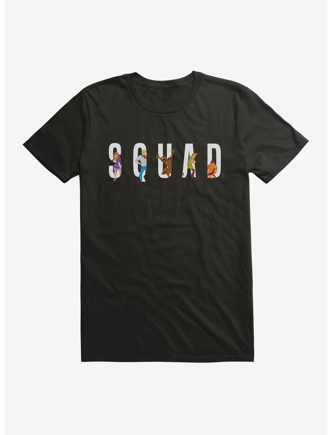 Scooby-Doo 50th Anniversary Squad Goals: Fred, Daphne, Velma, Shaggy and Scooby T-Shirt, BLACK, hi-res