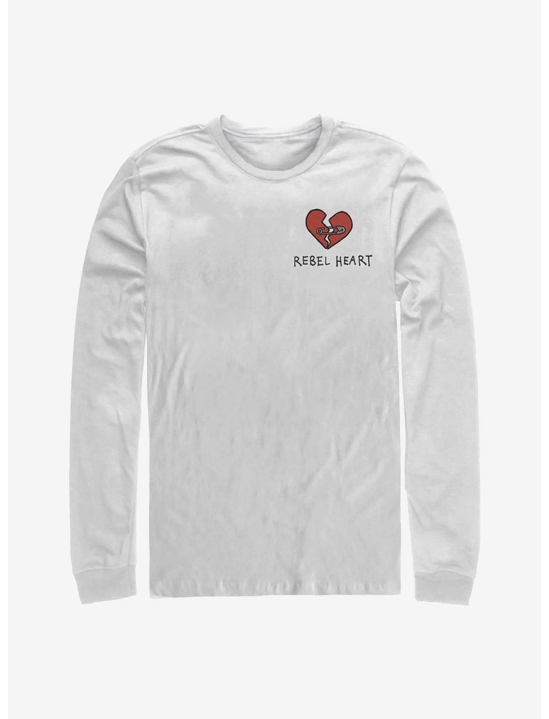 Disney Cruella Rebel Heart Long-Sleeve T-Shirt, WHITE, hi-res