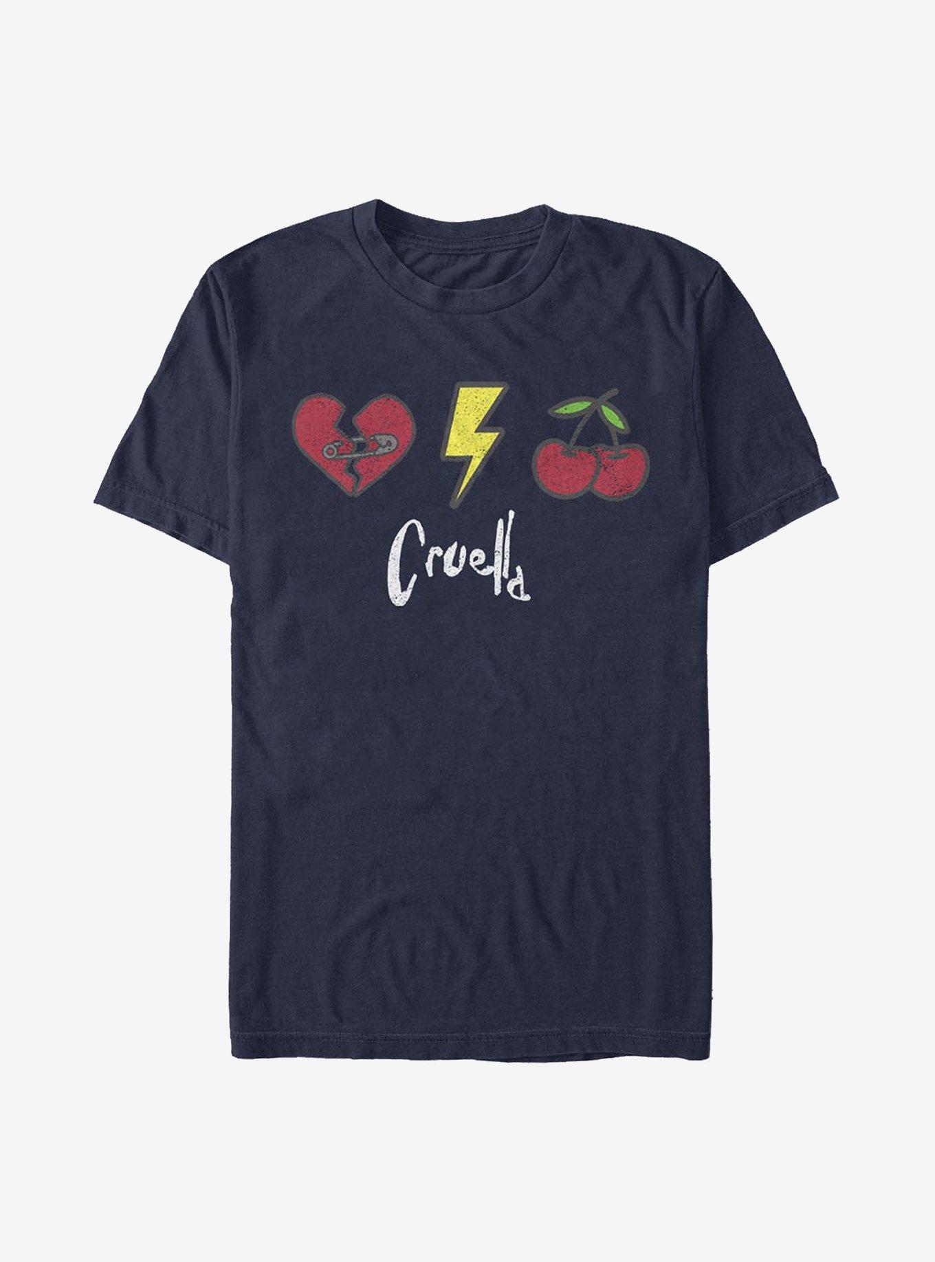 Disney Cruella Patches T-Shirt, NAVY, hi-res