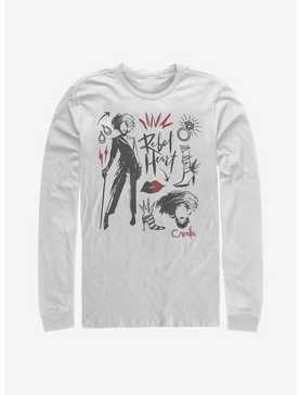Disney Cruella Fashion Sketch Long-Sleeve T-Shirt, , hi-res