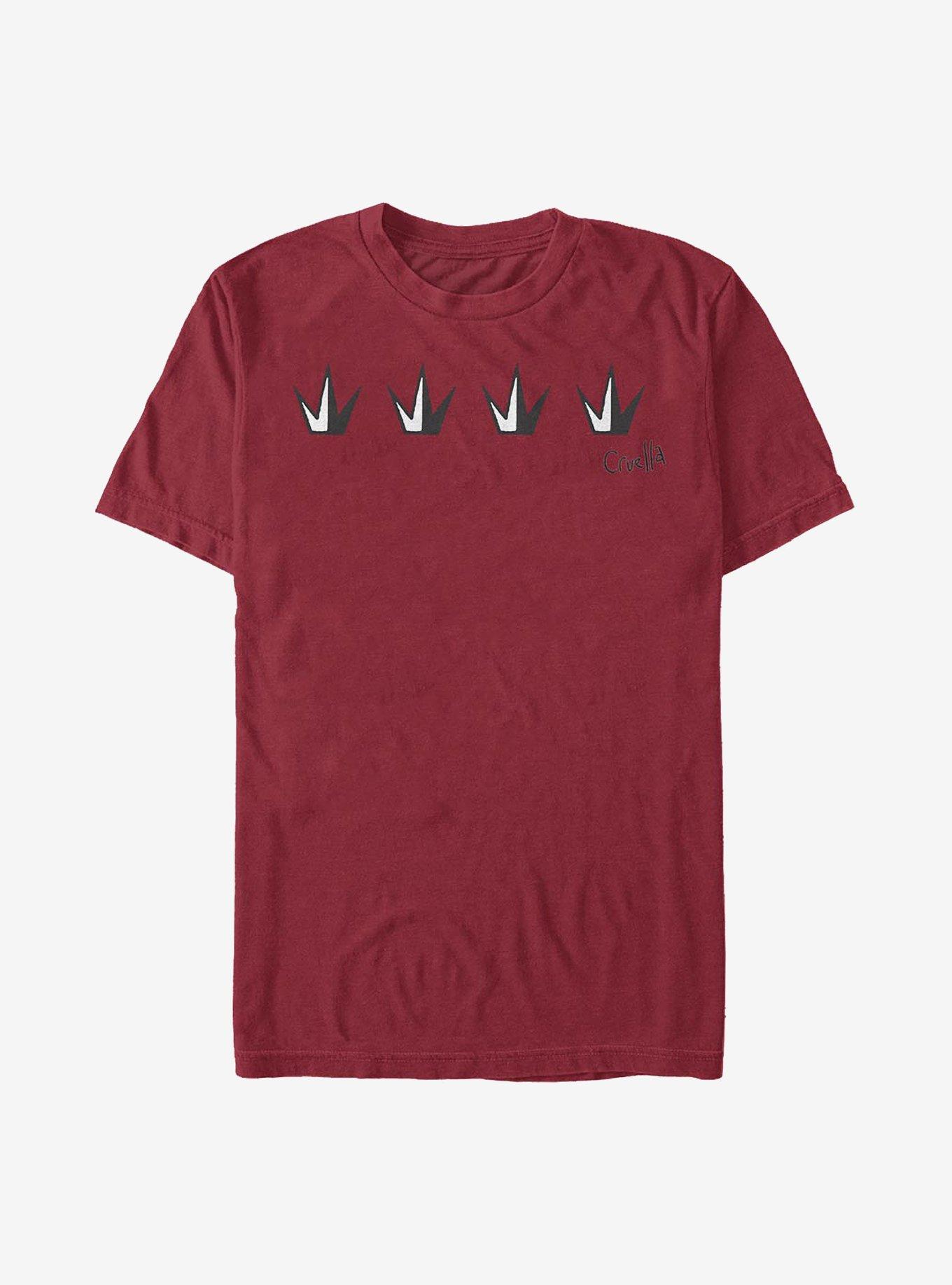 Disney Cruella Crowns T-Shirt, CARDINAL, hi-res
