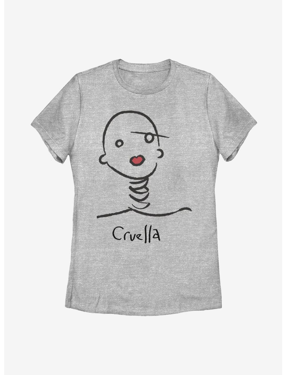 Disney Cruella Doodle Womens T-Shirt, ATH HTR, hi-res