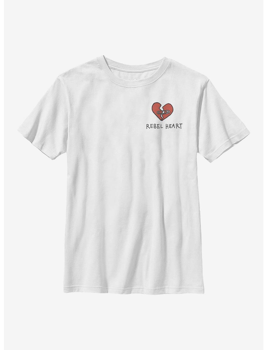 Disney Cruella Rebel Heart Youth T-Shirt, WHITE, hi-res