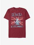 Disney Cruella Britannia T-Shirt, CARDINAL, hi-res