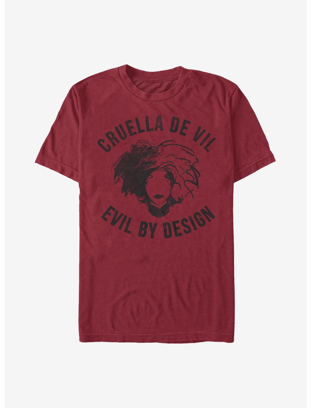 Disney Cruella Evil By Design T-Shirt, CARDINAL, hi-res