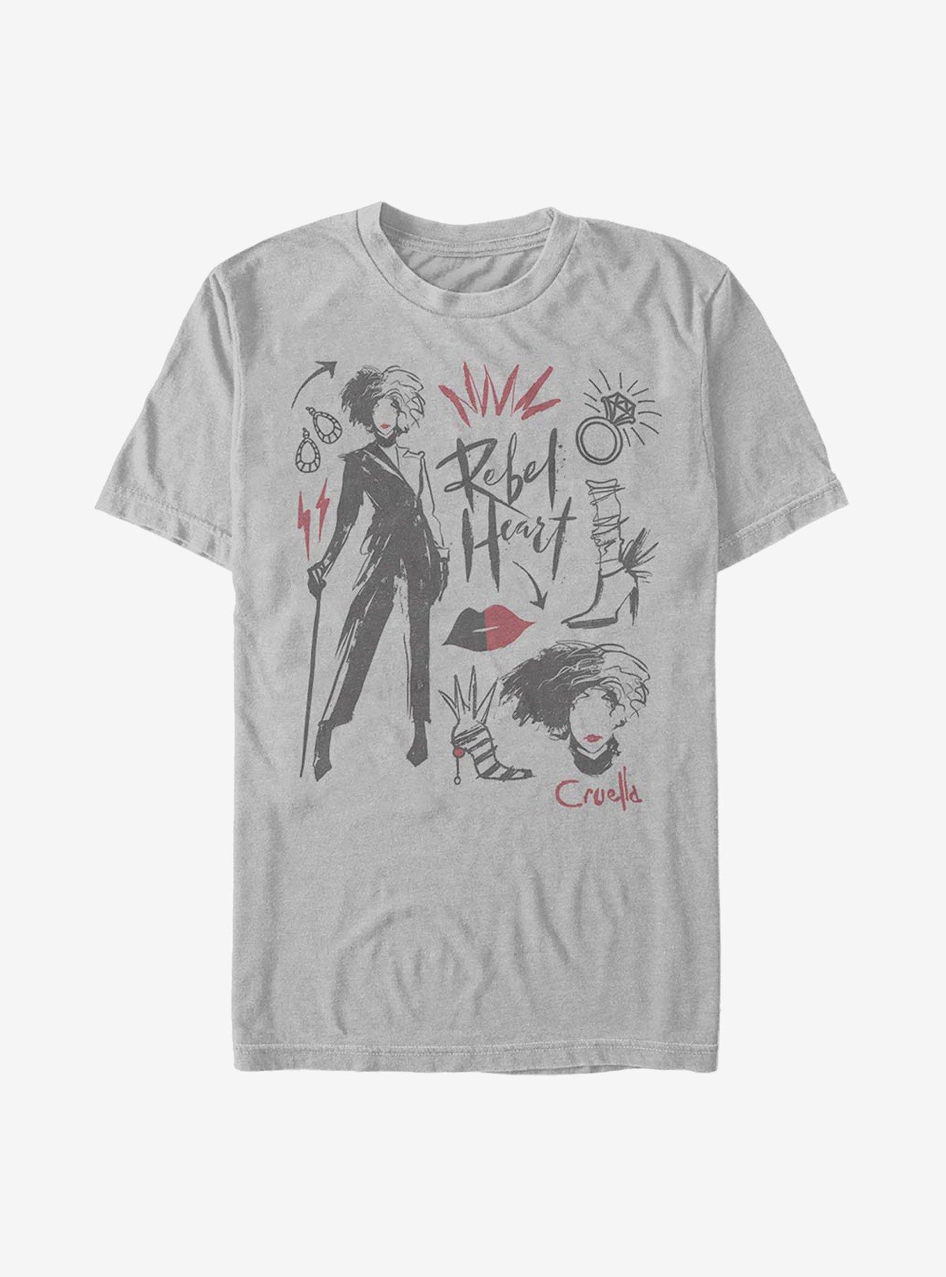 Disney Cruella Fashion Sketch T-Shirt, , hi-res