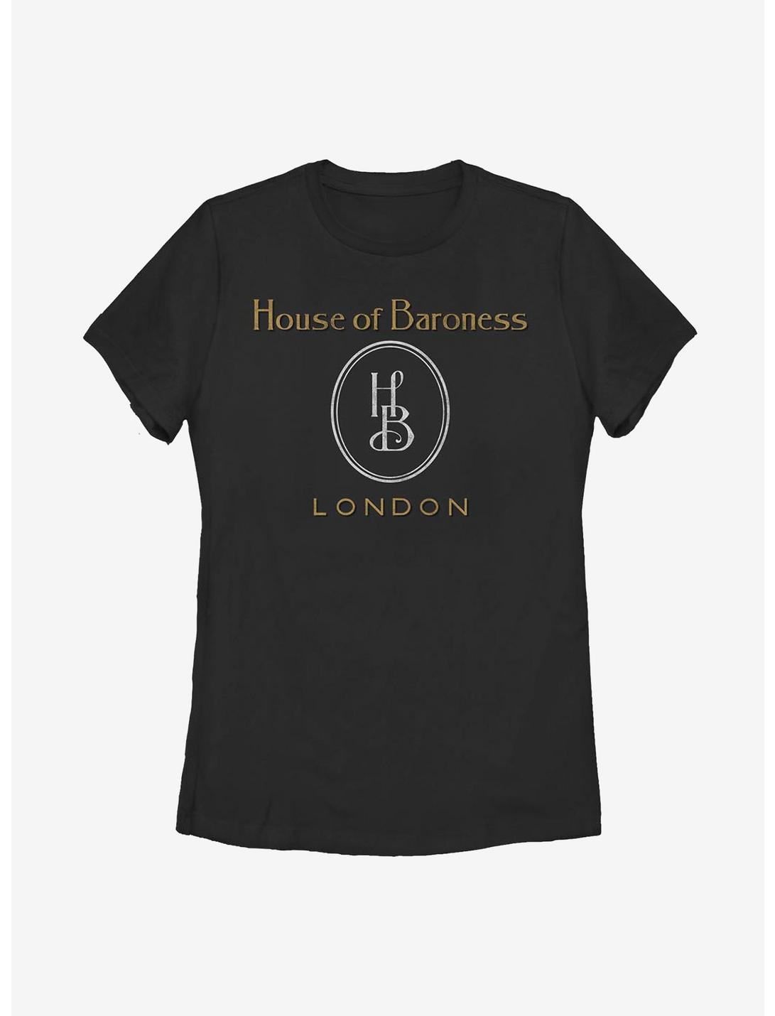 Disney Cruella House Of Baroness London Logo Womens T-Shirt, BLACK, hi-res