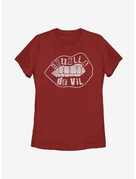 Disney Cruella De Vil Lip Design Womens T-Shirt, , hi-res