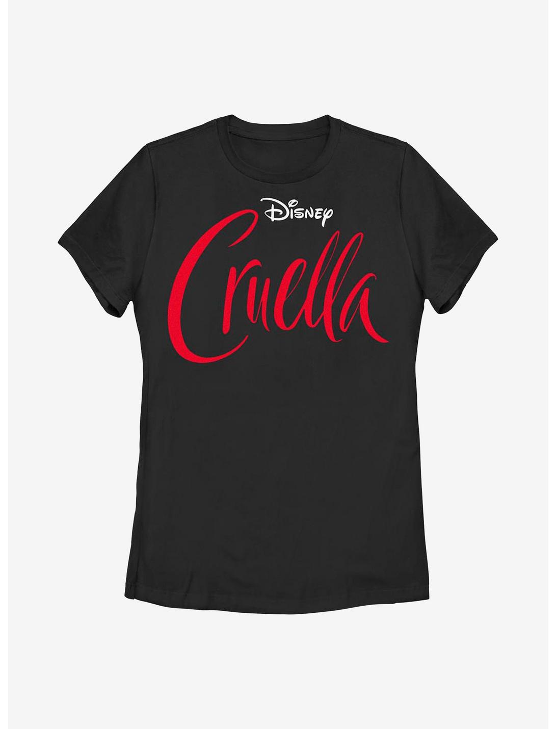 Disney Cruella Logo Womens T-Shirt, BLACK, hi-res