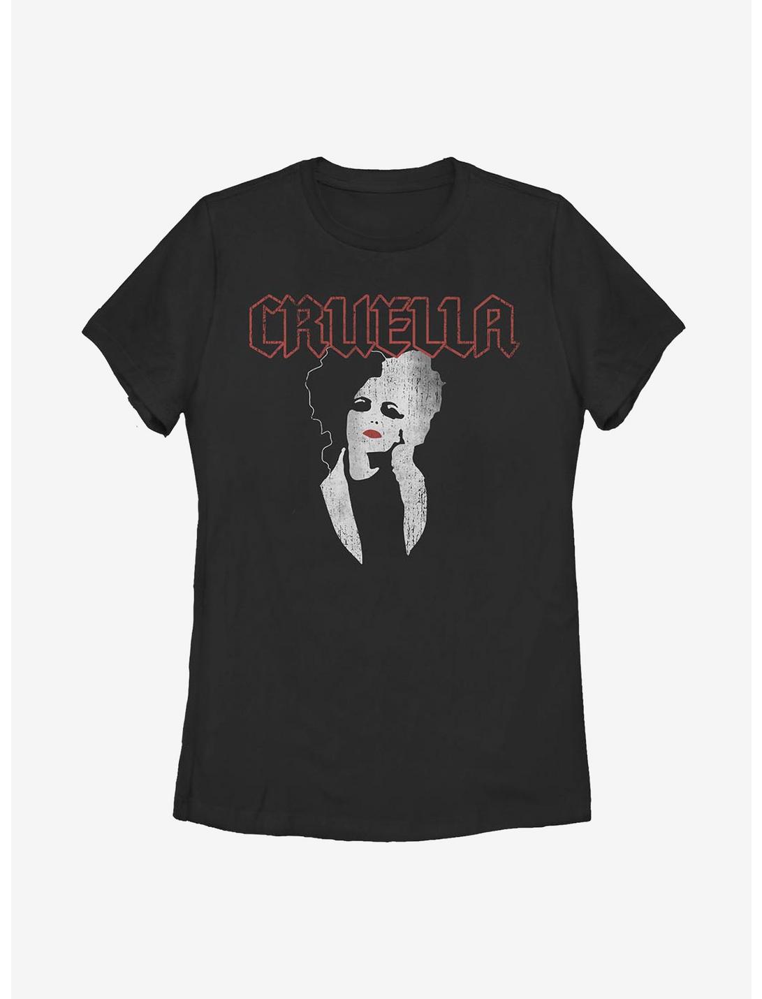 Disney Cruella Rock Style Womens T-Shirt, BLACK, hi-res