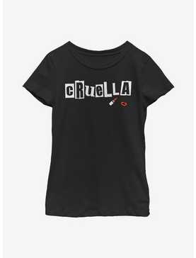 Disney Cruella Name Youth Girls T-Shirt, , hi-res