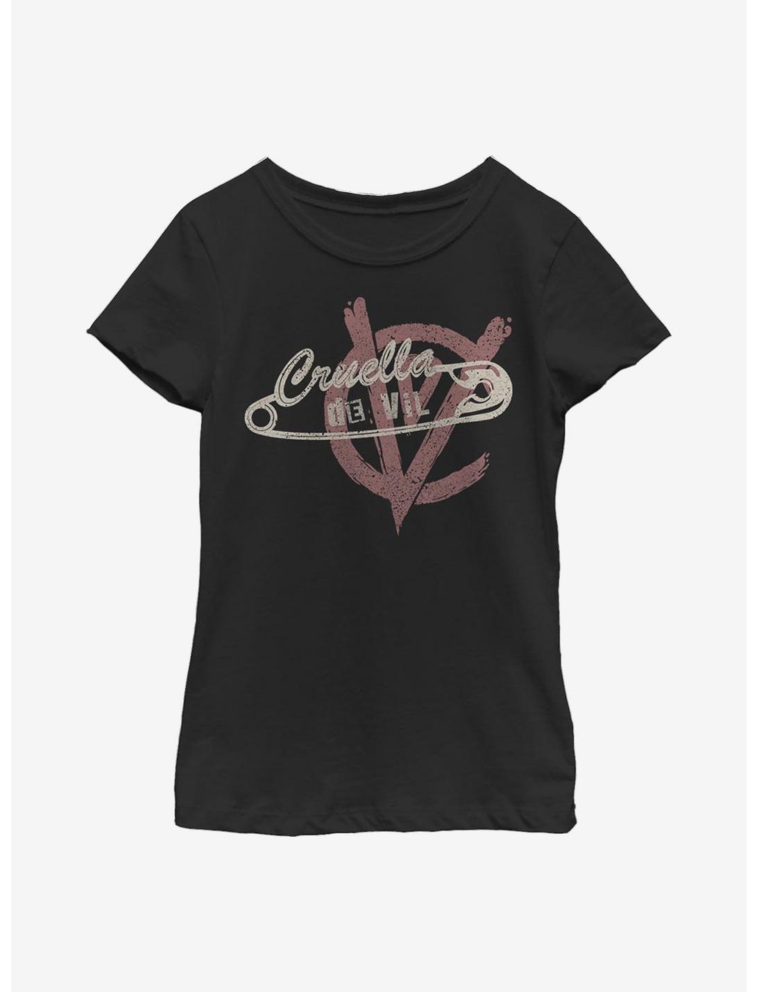 Disney Cruella De Vil Anarchy Youth Girls T-Shirt, BLACK, hi-res