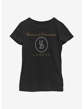 Disney Cruella House Of Baroness London Logo Youth Girls T-Shirt, , hi-res