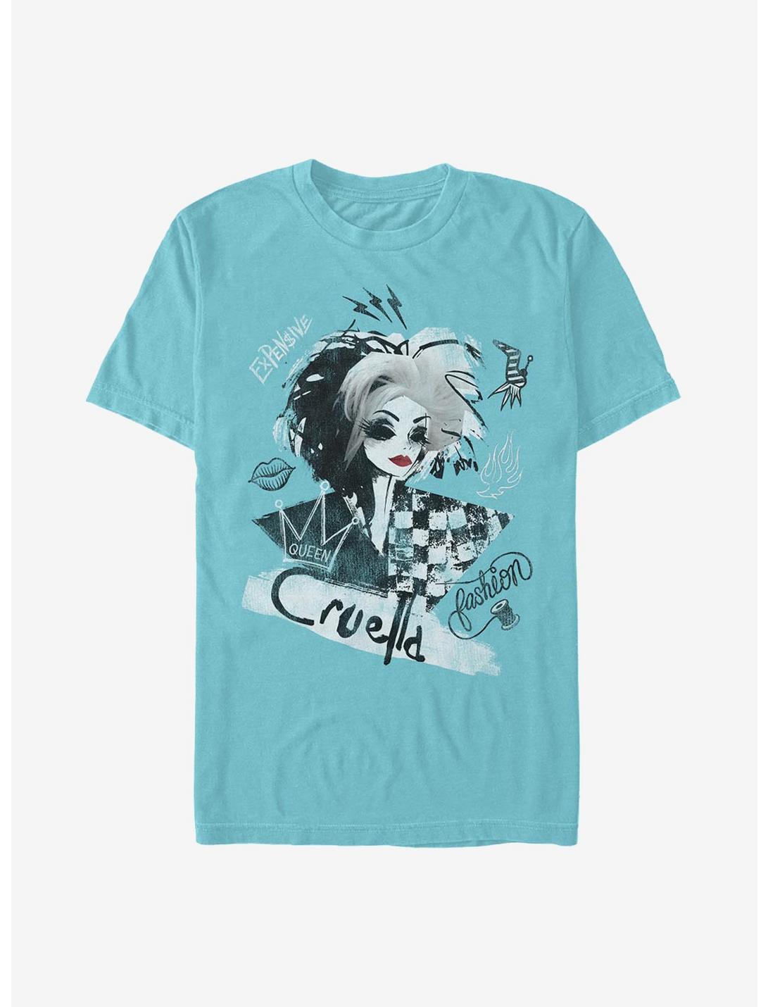 Disney Cruella Artsy T-Shirt, TAHI BLUE, hi-res