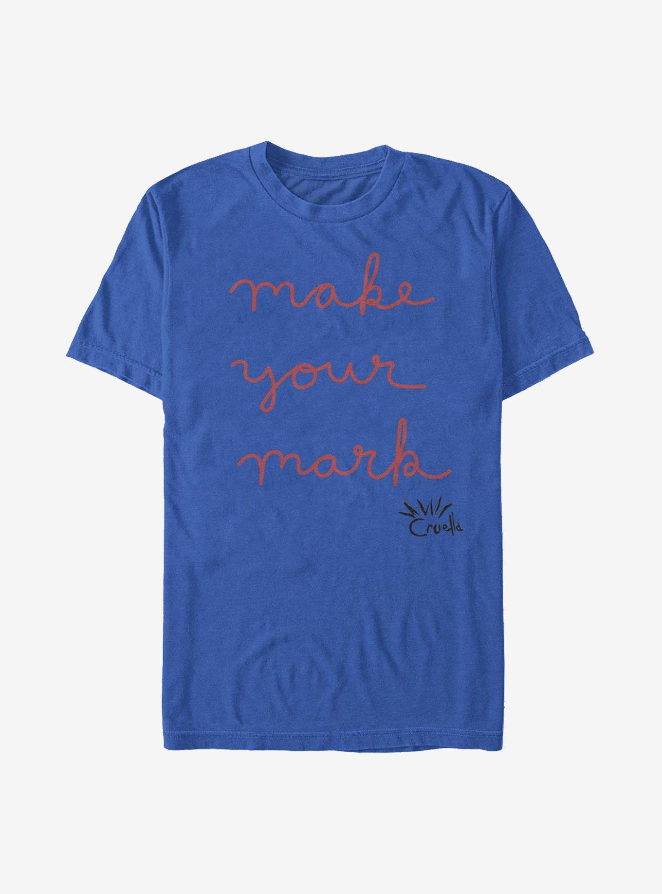 Disney Cruella Make Your Mark T-Shirt, ROYAL, hi-res