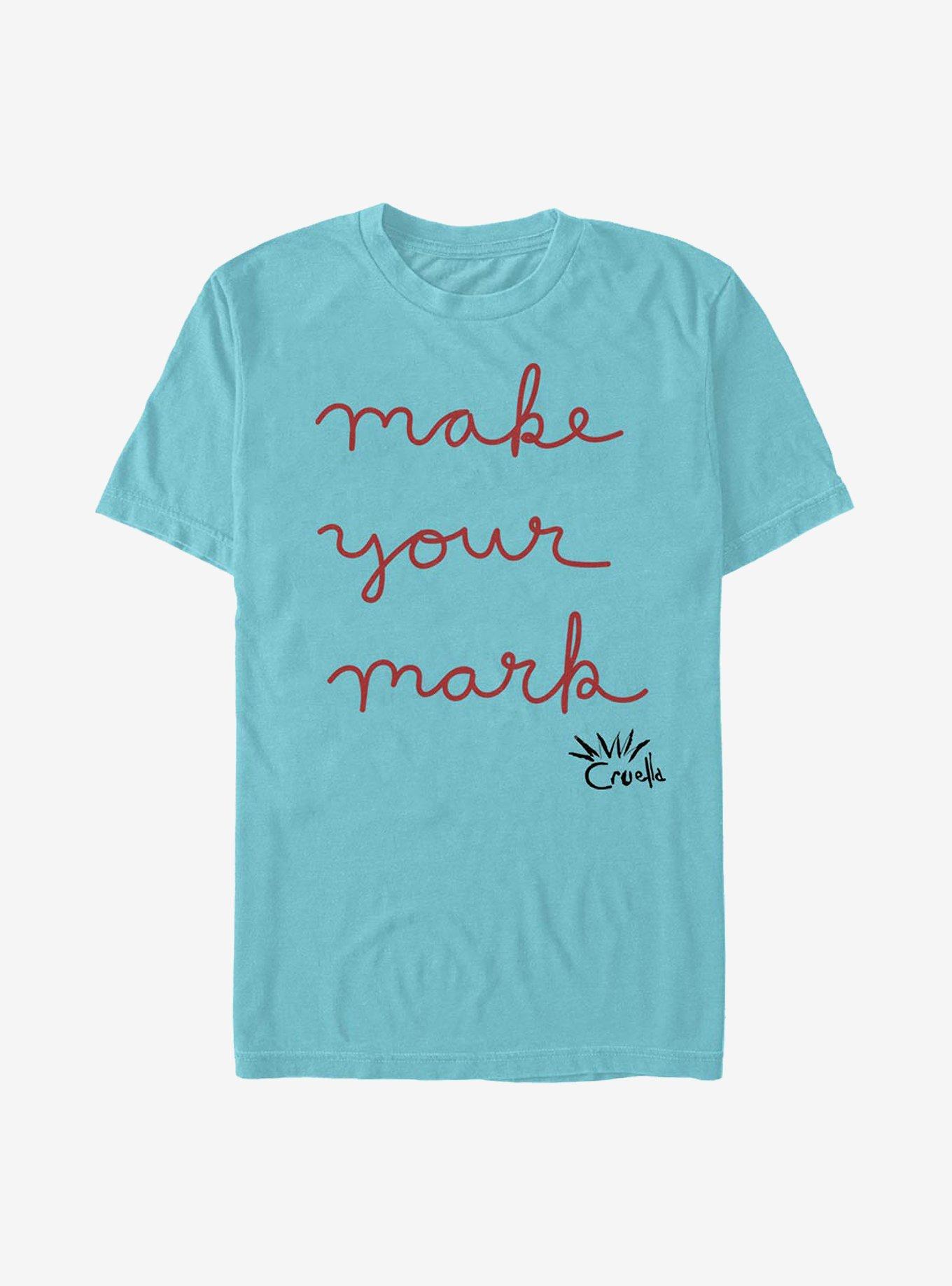 Disney Cruella Make Your Mark T-Shirt, TAHI BLUE, hi-res view 1