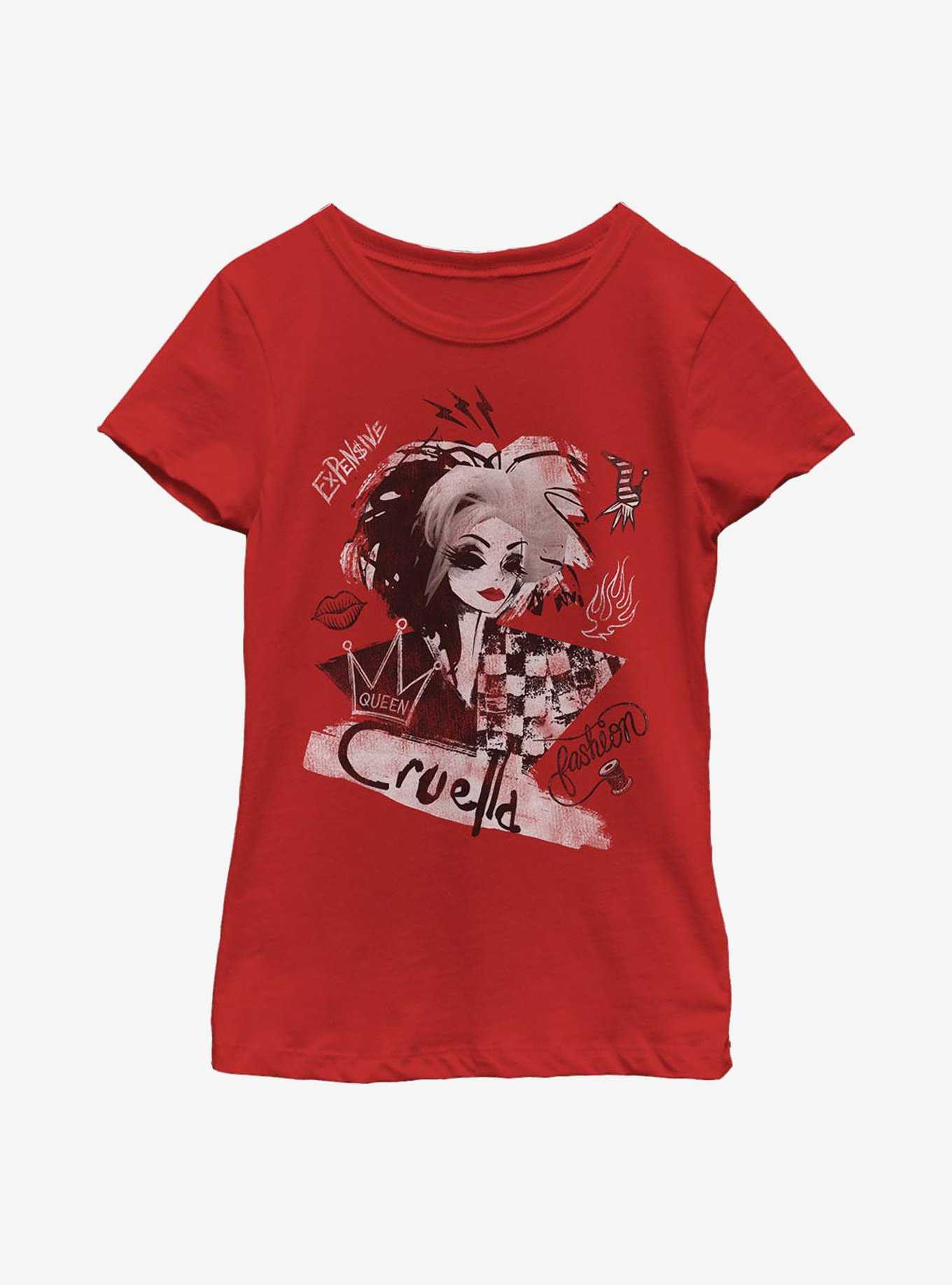 Disney Cruella Artsy Youth Girls T-Shirt, , hi-res