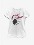 Disney Cruella No Rules Lipstick Youth Girls T-Shirt, WHITE, hi-res