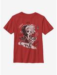 Disney Cruella Artsy Youth T-Shirt, RED, hi-res