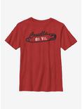 Disney Cruella De Vil Punk Pin Youth T-Shirt, RED, hi-res