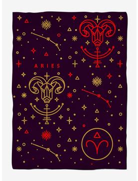 Aries Astrology Weighted Blanket, , hi-res