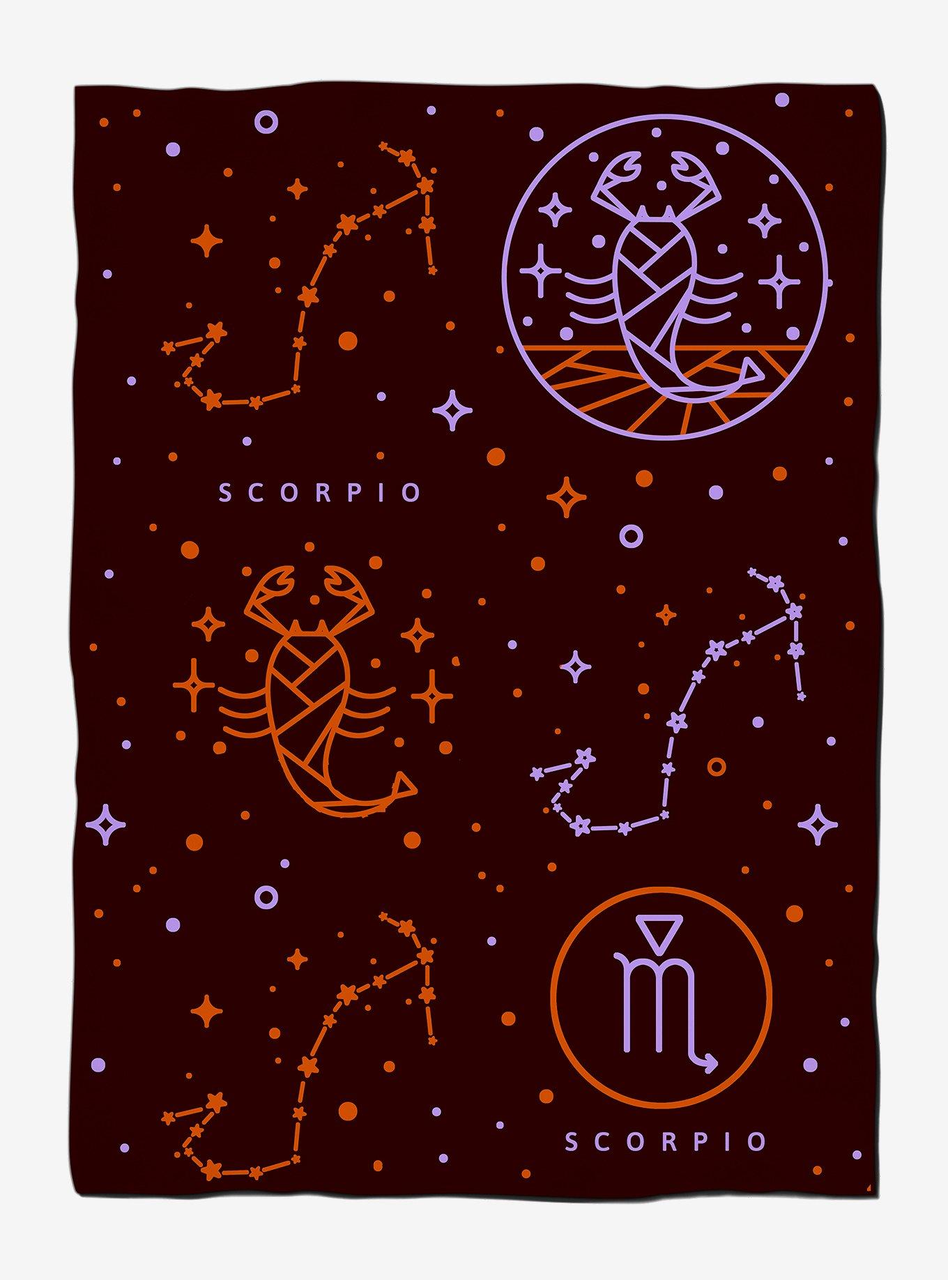 Scorpio Astrology Weighted Blanket, , hi-res