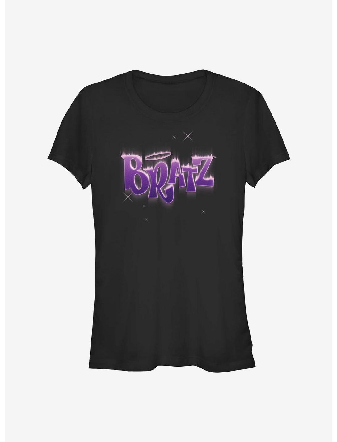Bratz Purple Logo Girls T-Shirt, BLACK, hi-res