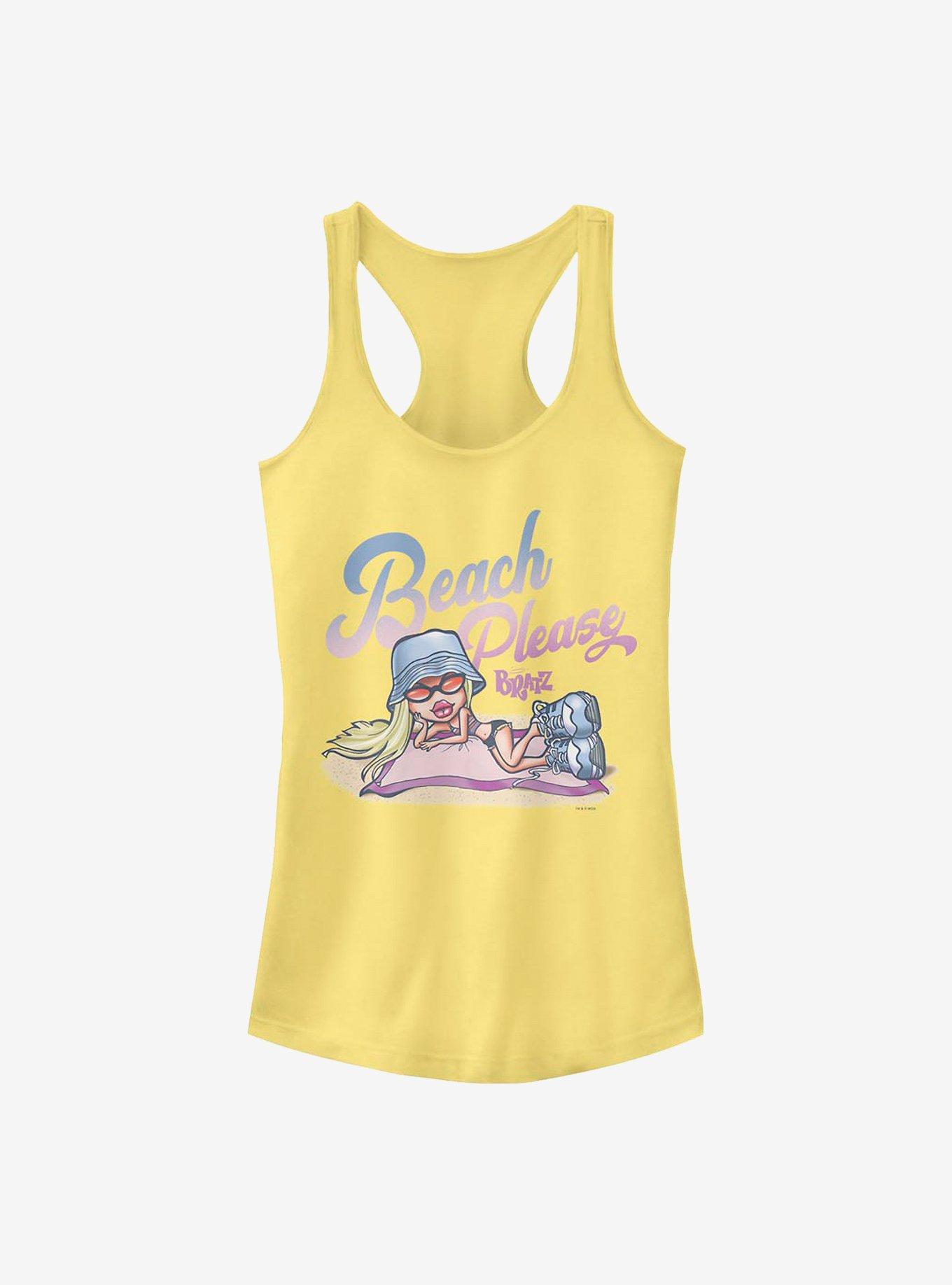 Bratz Beach Please Girls Tank, BANANA, hi-res