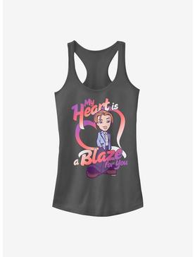Bratz Cameron My Heart Is a Blaze For You Girls Tank, CHARCOAL, hi-res